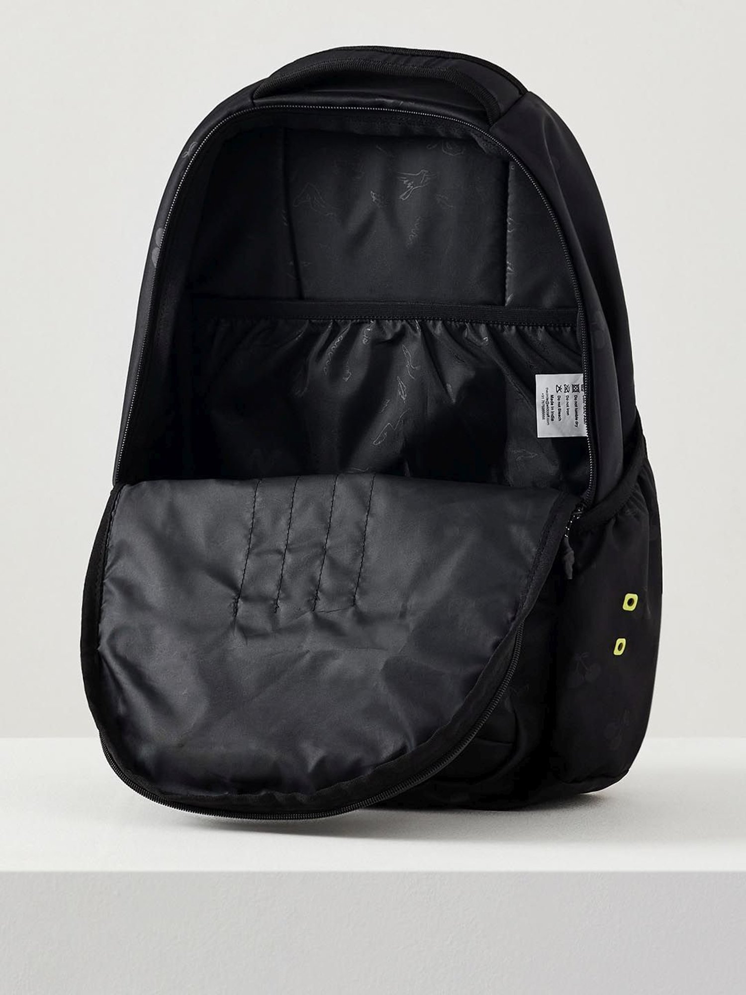 Wiki Back to School 2 Black Polyester Printed Backpack - 30 Ltrs