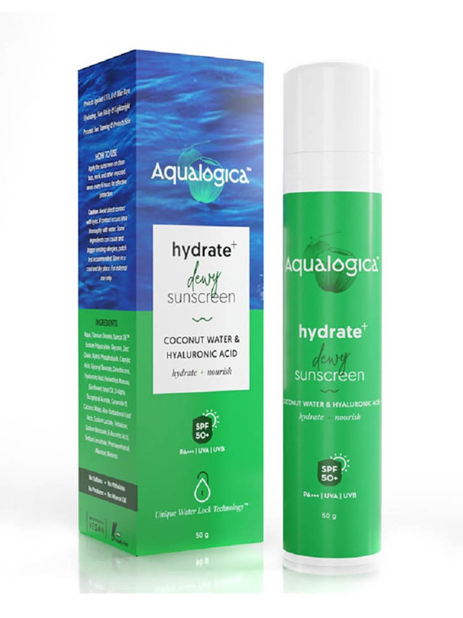 Aqualogica Hydrate+ Dewy Sunscreen SPF 50 - 50 gm