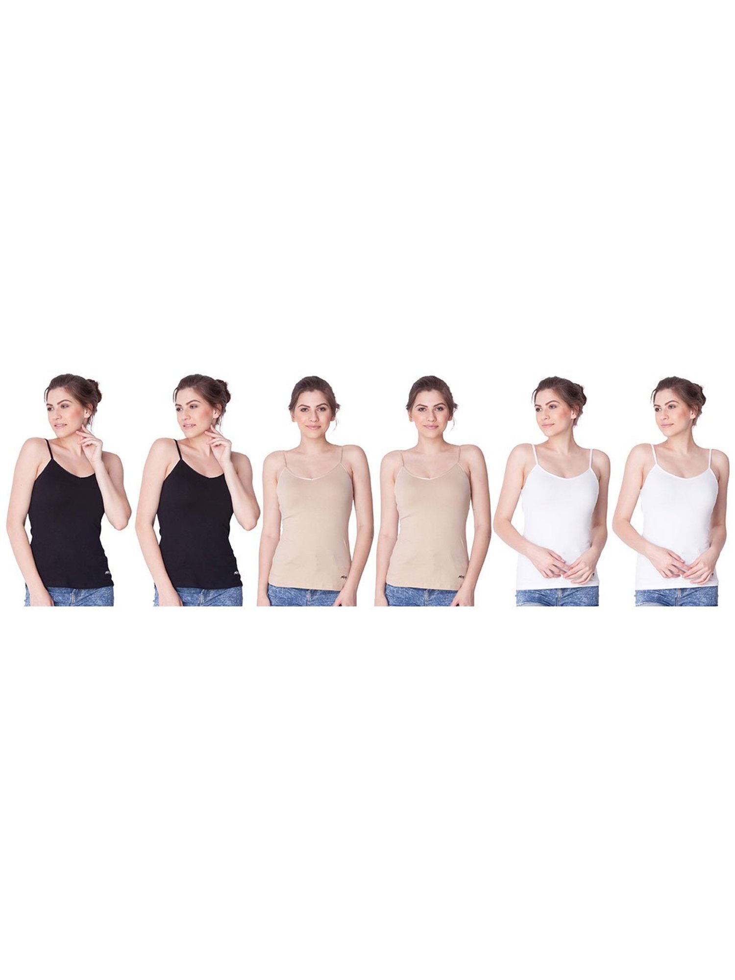 Enamor White Non-Padded Camisole