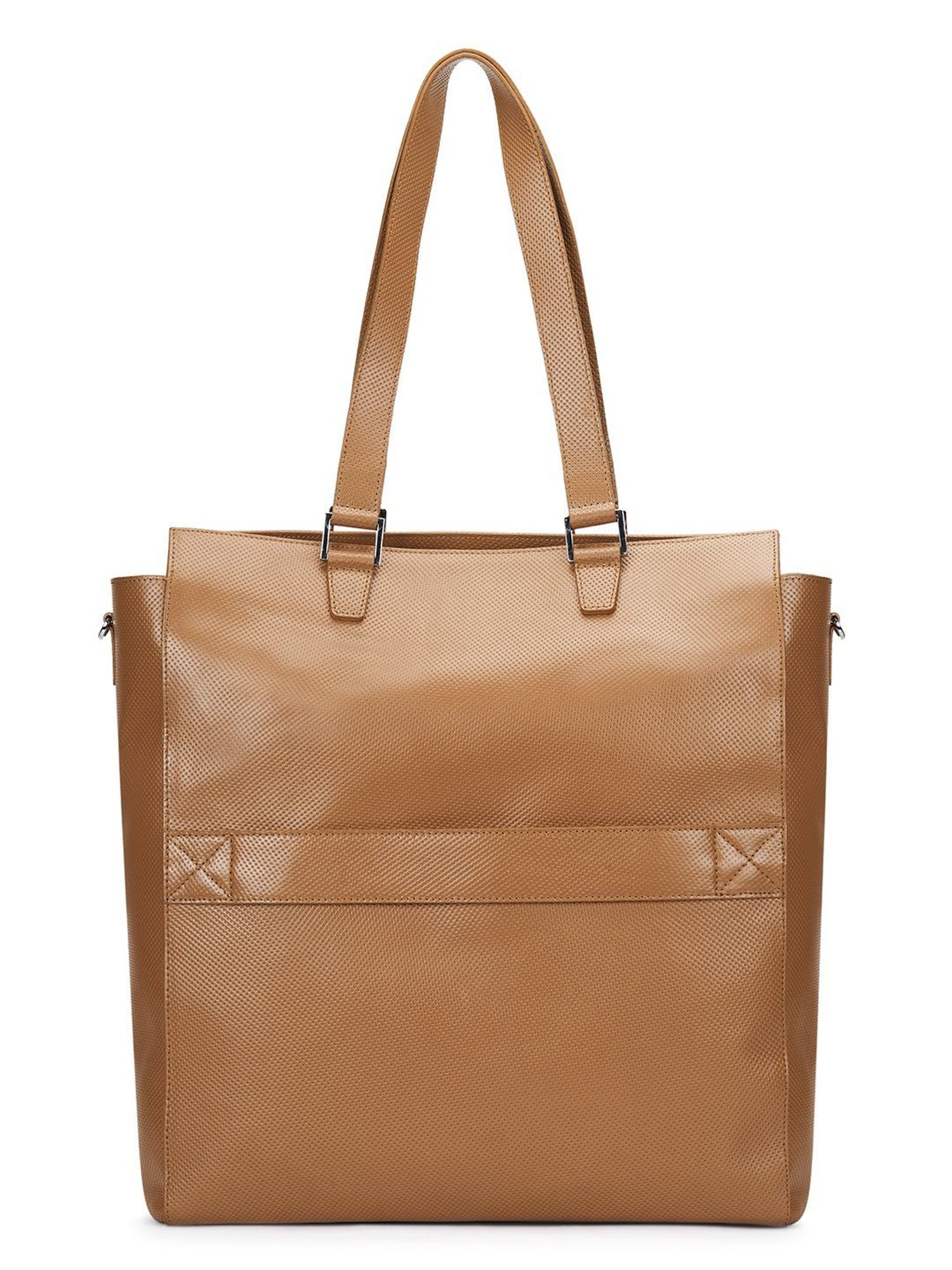 PERQUISITE THE GRACE Brown Solid Medium Tote Handbag