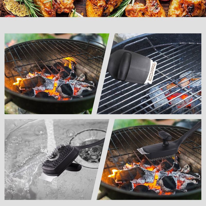 Royal Gourmet 18'' Grill Cleaning Brush and Scraper With Wire Bristles