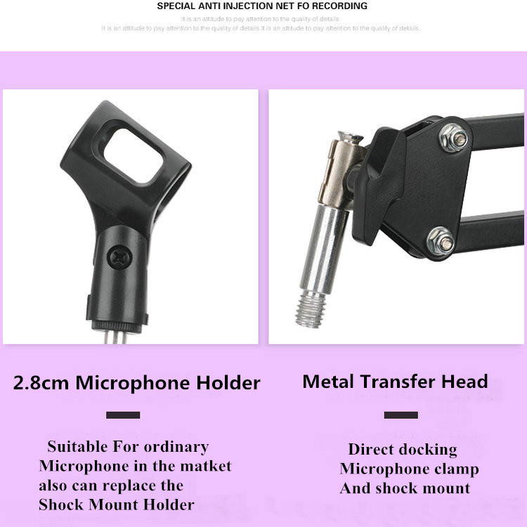 BM 800 Wired Condenser Sound Microphone With Shock Mount for Computer Audio Studio Vocal Rrecording karaoke Mic bm800