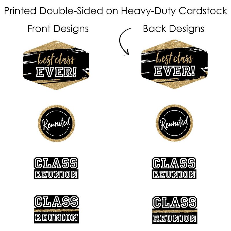 Big Dot of Happiness Reunited - School Class Reunion Party Centerpiece Sticks - Showstopper Table Toppers - 35 Pieces