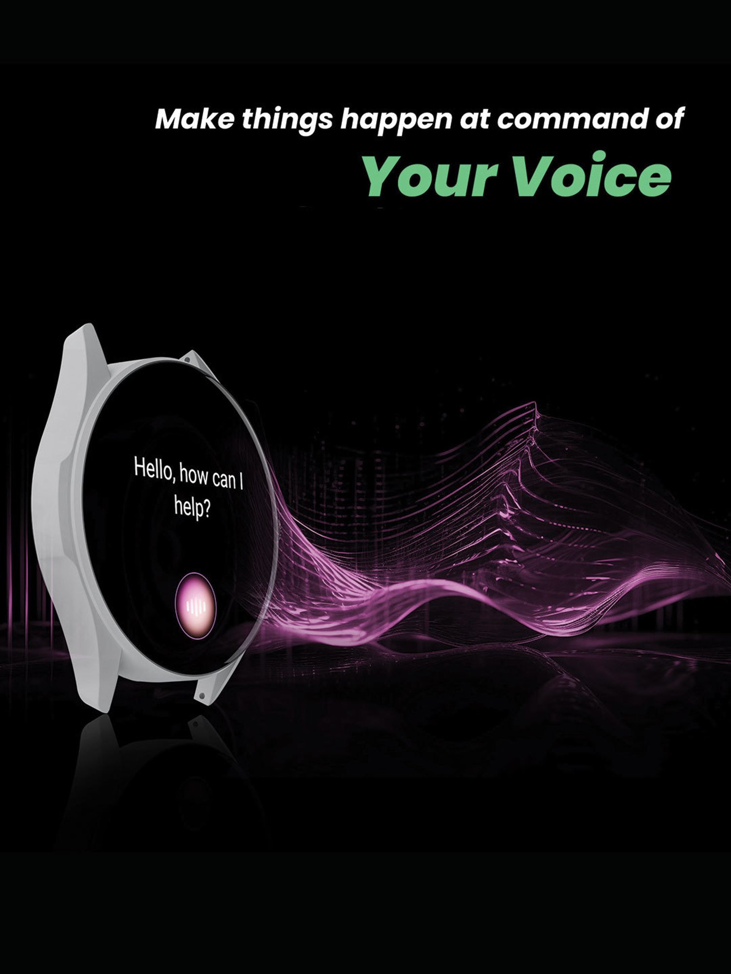 Hammer Cyclone 1.39 inch Round Dial Rotating Crown Smartwatch with Calling Function (Midnight Black)