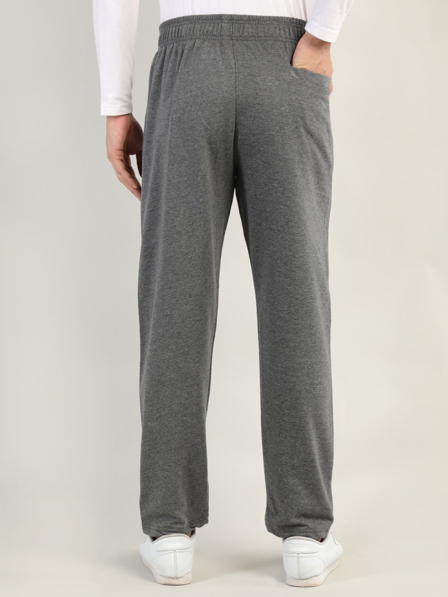 Chkokko Dark Grey Melange Regular Fit Trackpants