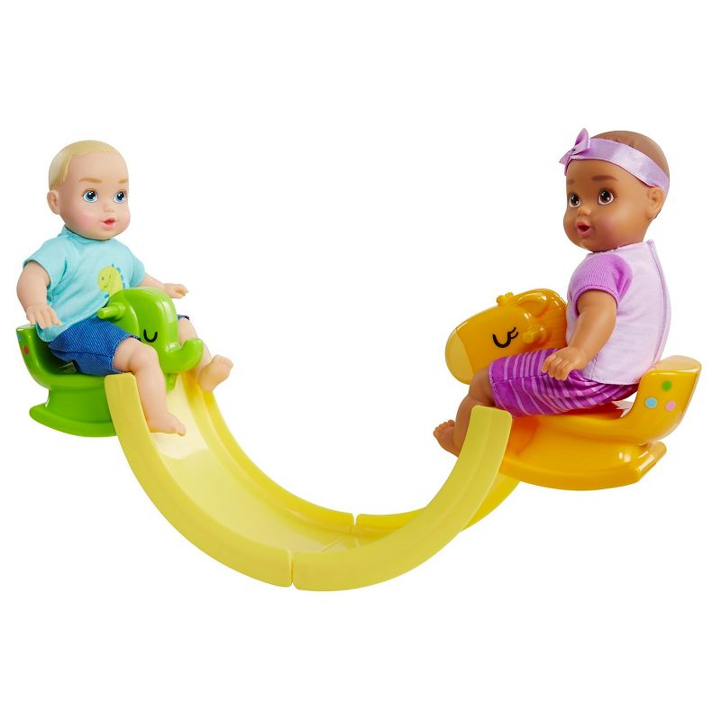 Honestly Cute My Lil' Baby Bunk Bed Playroom with Blonde Boy Doll and Brunette Girl Doll