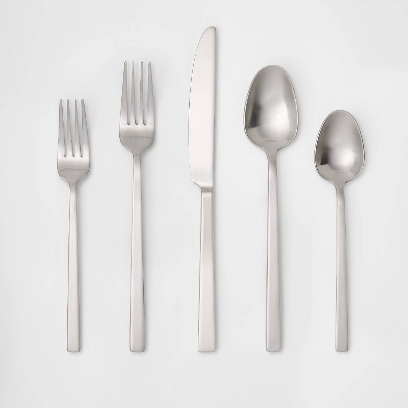 20pc Narrow Kosta Stainless Steel Silverware Set Silver - Project 62™