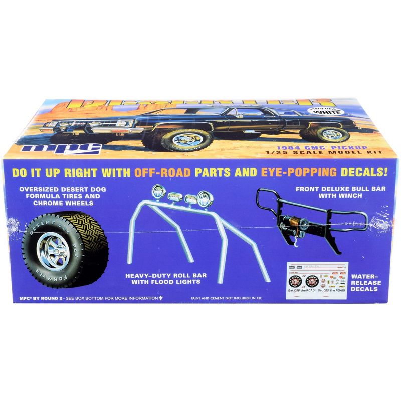 Skill 2 Model Kit 1984 GMC Pickup Truck (Molded in White) "Deserter" 1/25 Scale Model by MPC