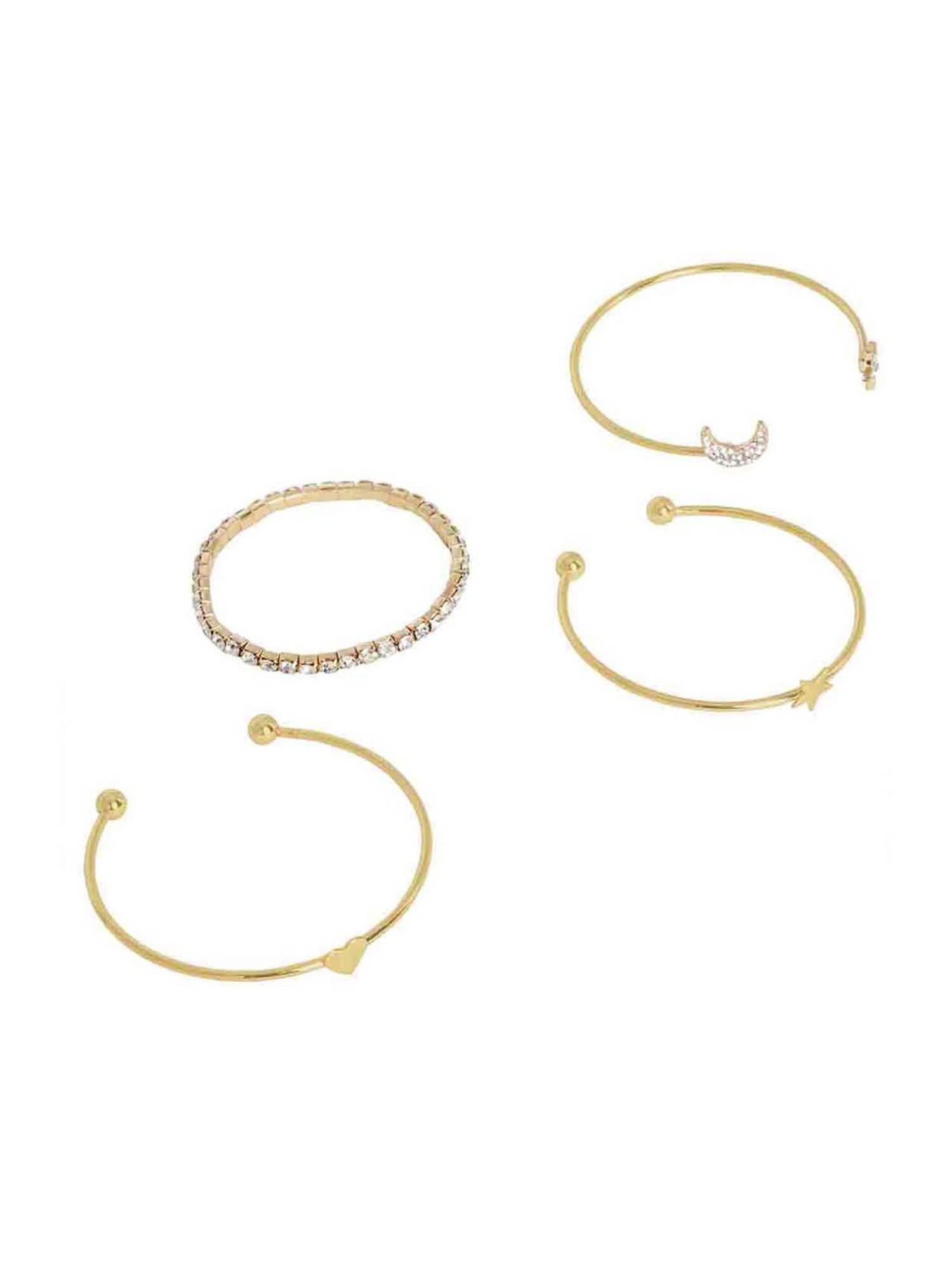 Joker & Witch Magic Trick Golden Bracelet - Set of 4