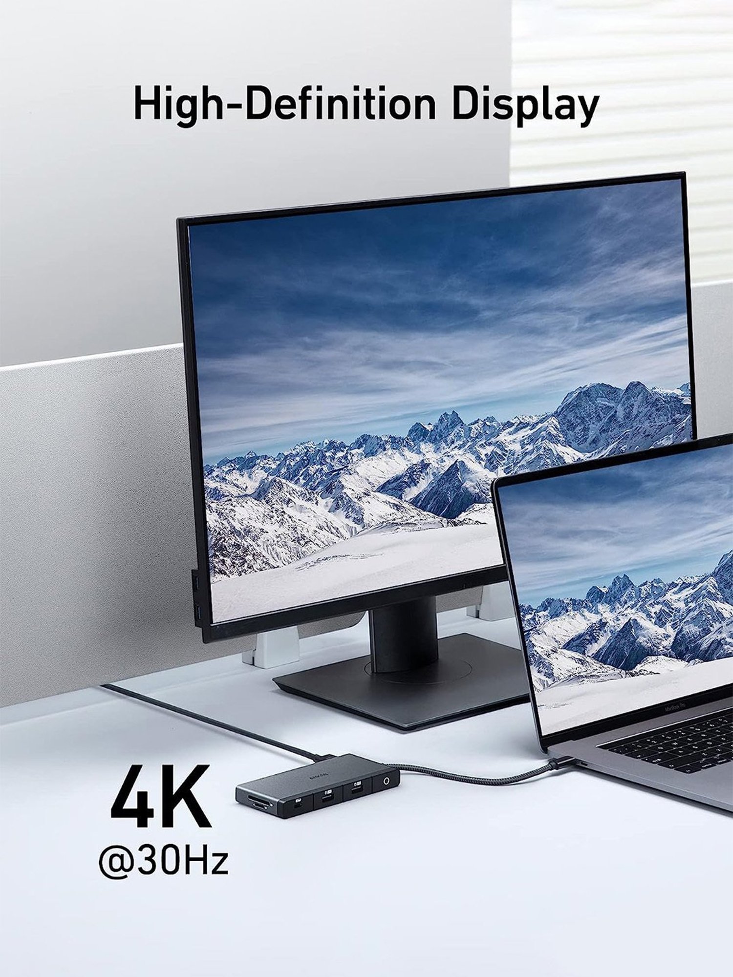 Anker USB C Hub, 552 USB-C Hub (9-in-1, 4K HDMI) with 100W Power Delivery (Black)