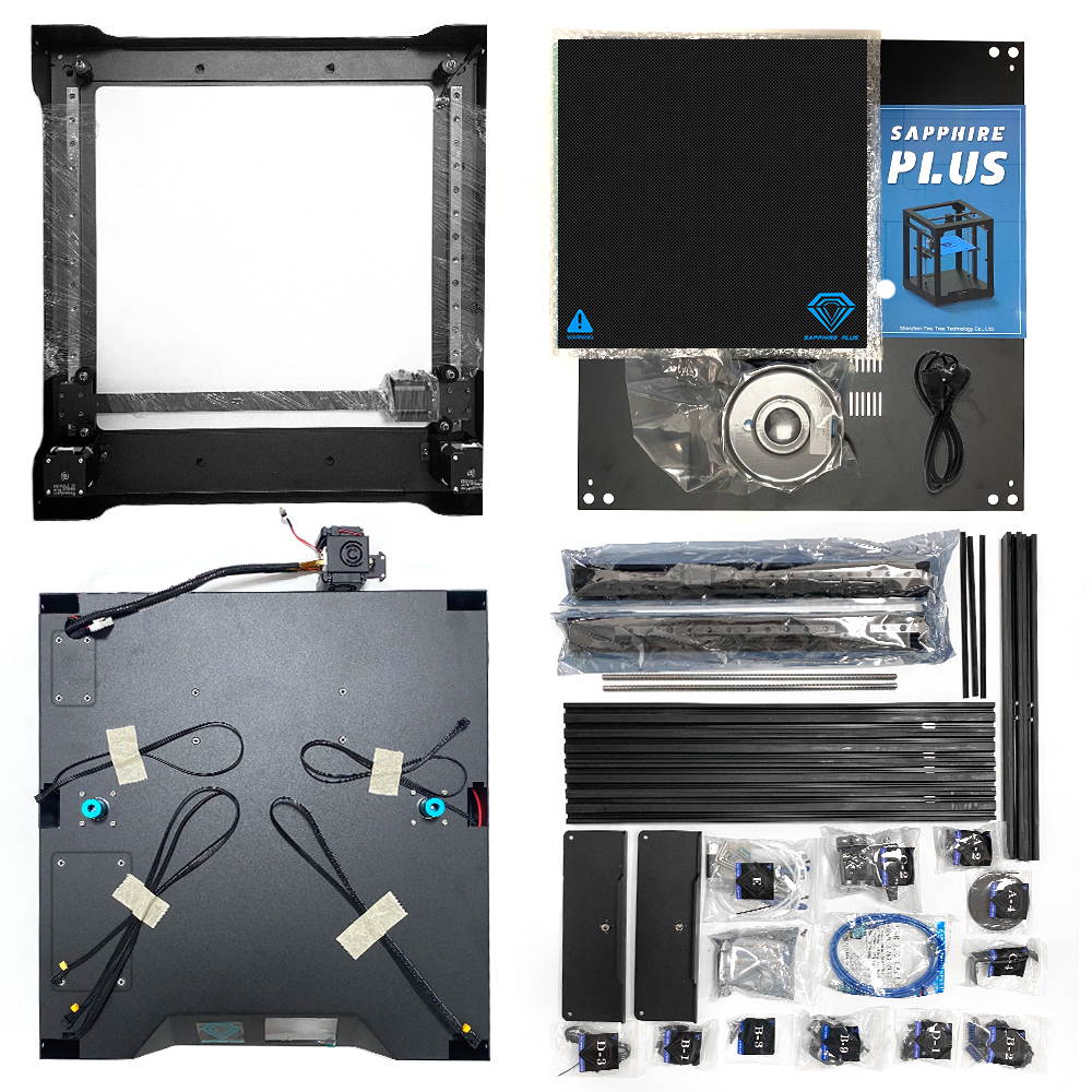 Sapphire Plus high-precision 3D printer, hot bed glass printing platform, print size L300*w300*H350mm