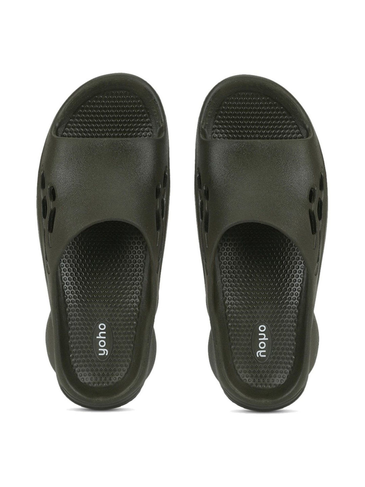 Yoho Men's Dolphy Olive Slides