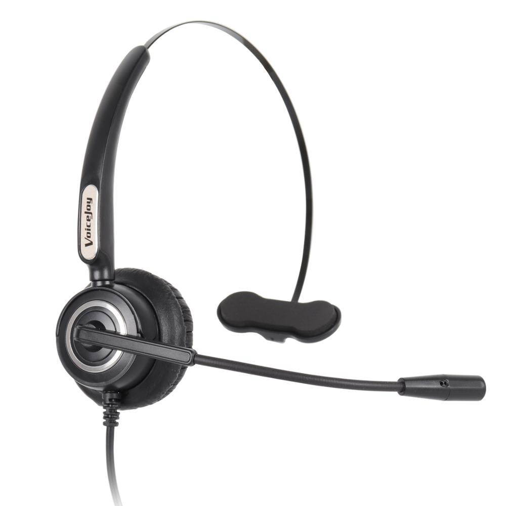 VoiceJoy Call center headset with microphone USB plug headphone for computer and PC Volume control and Mute Switch