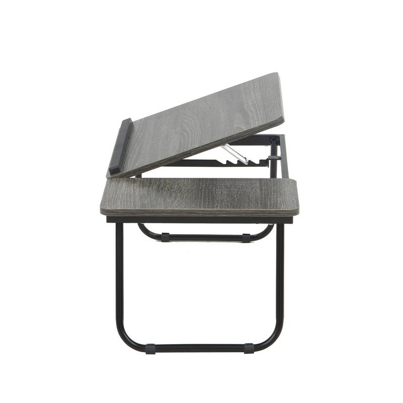 Core Laptop Tray Table Gray Oak/Black - Jamesdar