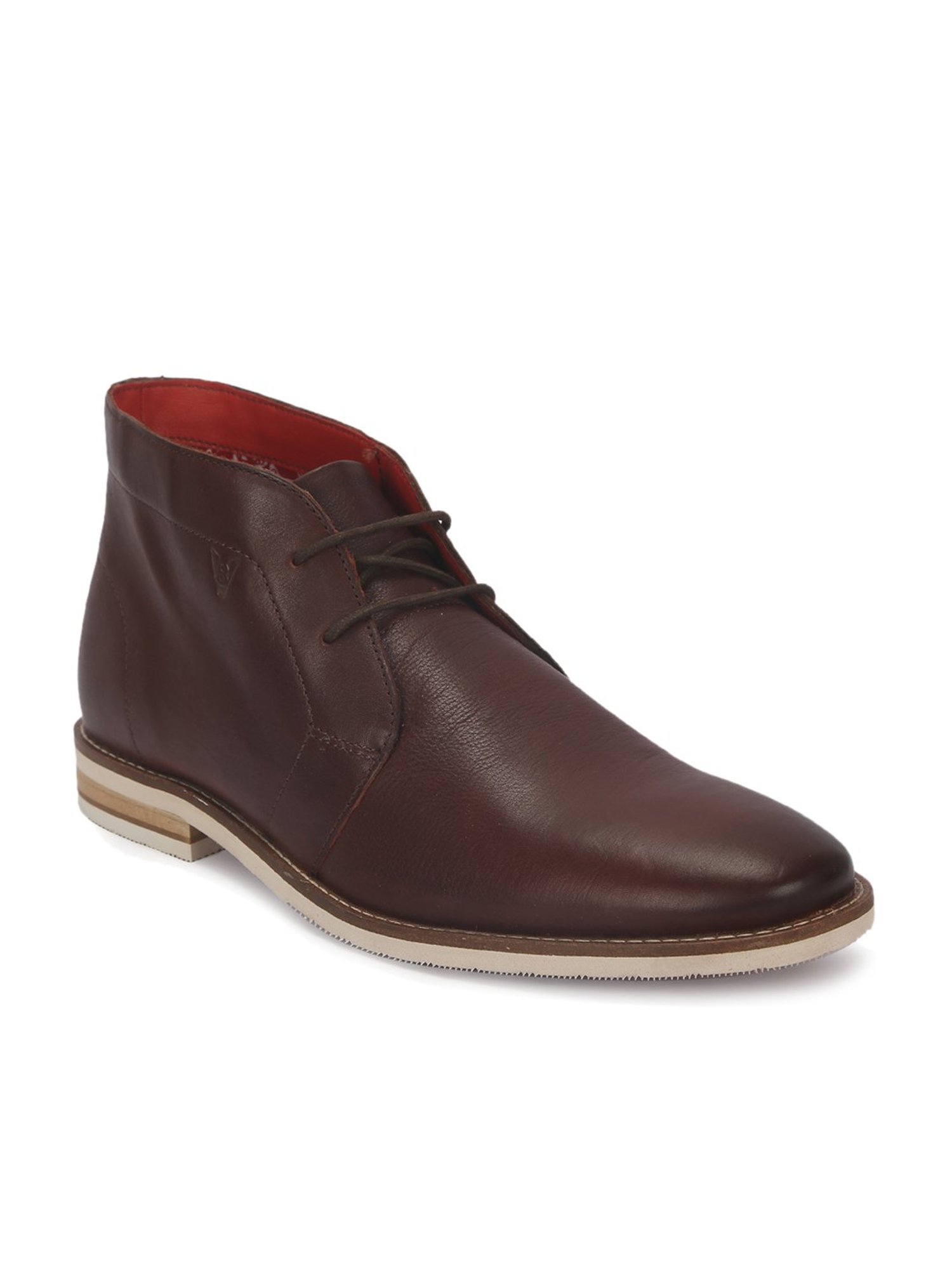V8 by Ruosh Men's Venice Brown Derby Boots