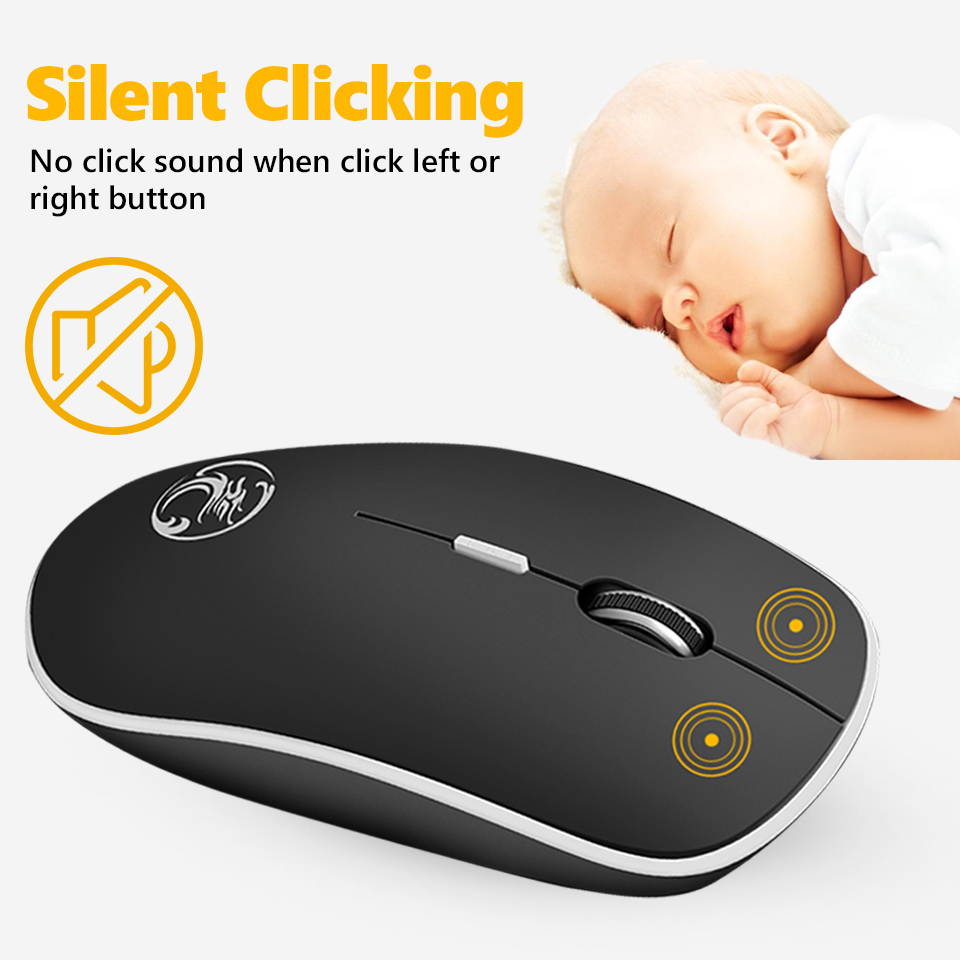 Silent Wireless Mouse PC Computer Mouse Gamer Ergonomic Mouse Optical Noiseless USB Mice Silent Mause Wireless For PC Laptop