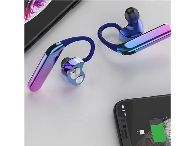 AutofeelSunriseoffice TWS Bluetooth V5.0 Earphone Headset Wireless Headphone With Mic 3D Bass Stereo Double Dynamic 4 Drive Unit IPX7 Waterproof Sport Earbuds