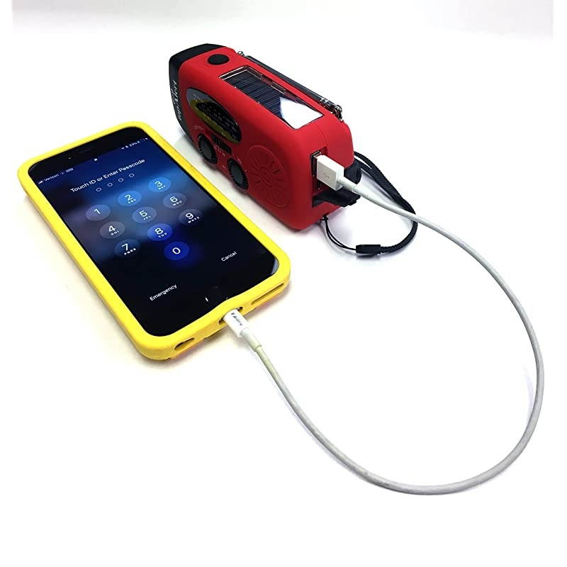 Version] 2-Pack HY-88WB Emergency Dynamo Solar Self Powered AM/FM/WB(NOAA) Radio, Stronger Replaceable 2000mAh Lithium-ion Battery, Flashlight, Charger for Smartphones and USB Devices