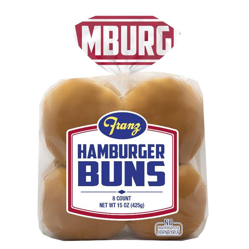 Franz Hamburger Buns - 15oz/8ct