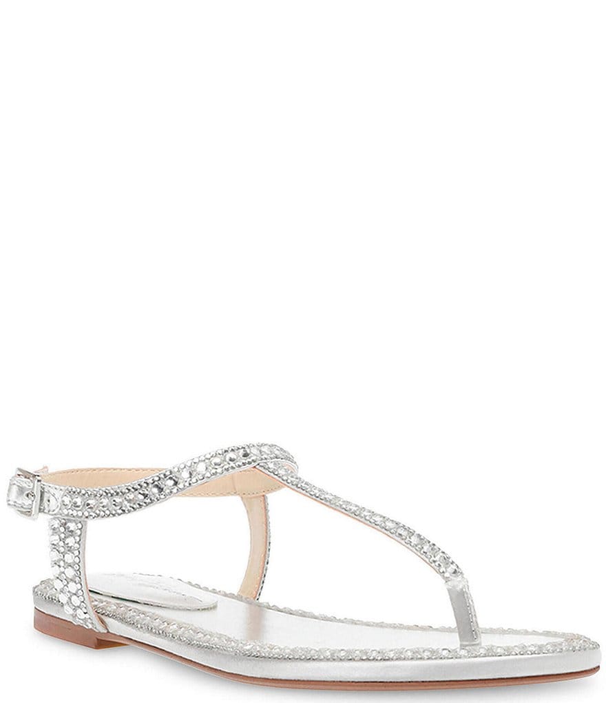 Blue by Betsey Johnson Diane Rhinestone Thong Sandals