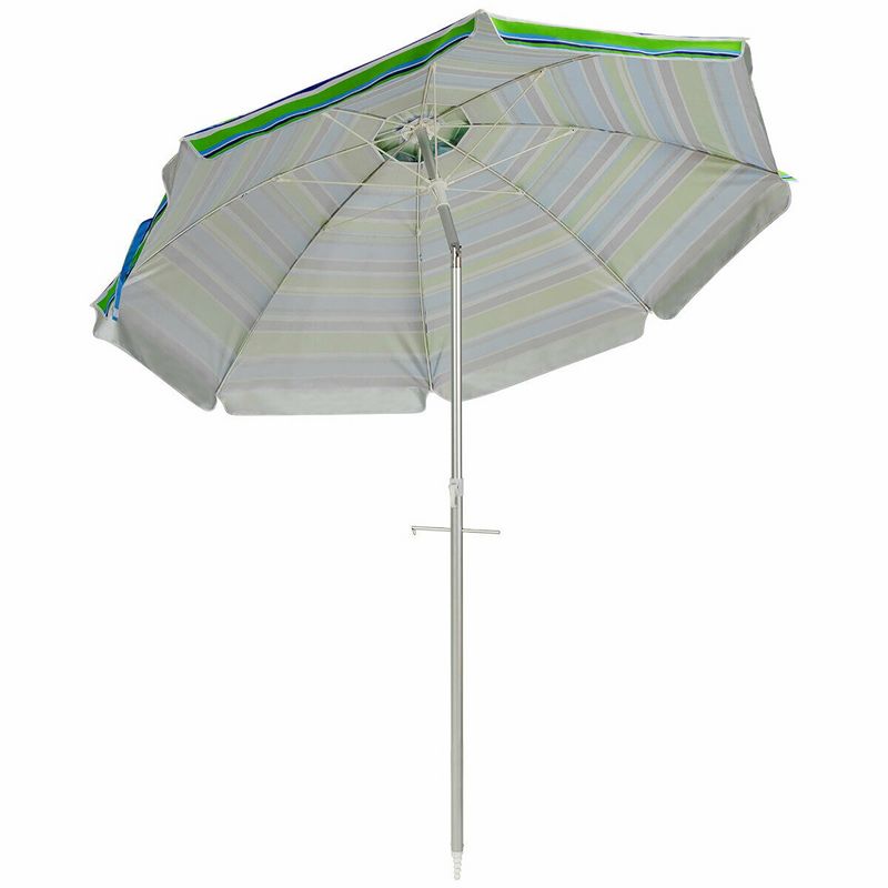 9' x 5' Rectangular Double Top Patio Outdoor Market Umbrella Emerald Green - Crestlive Products
