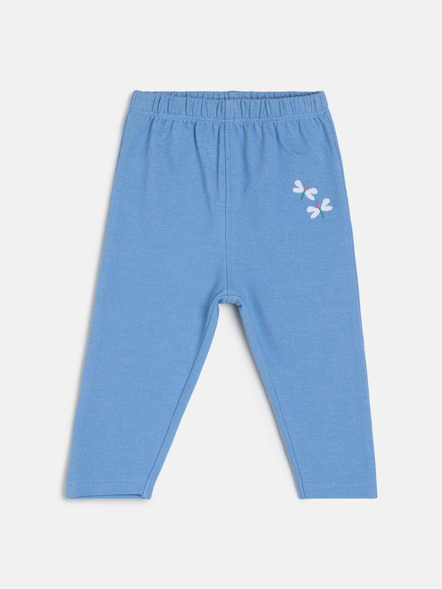 MINIKLUB Kids Blue Self Design Jeggings