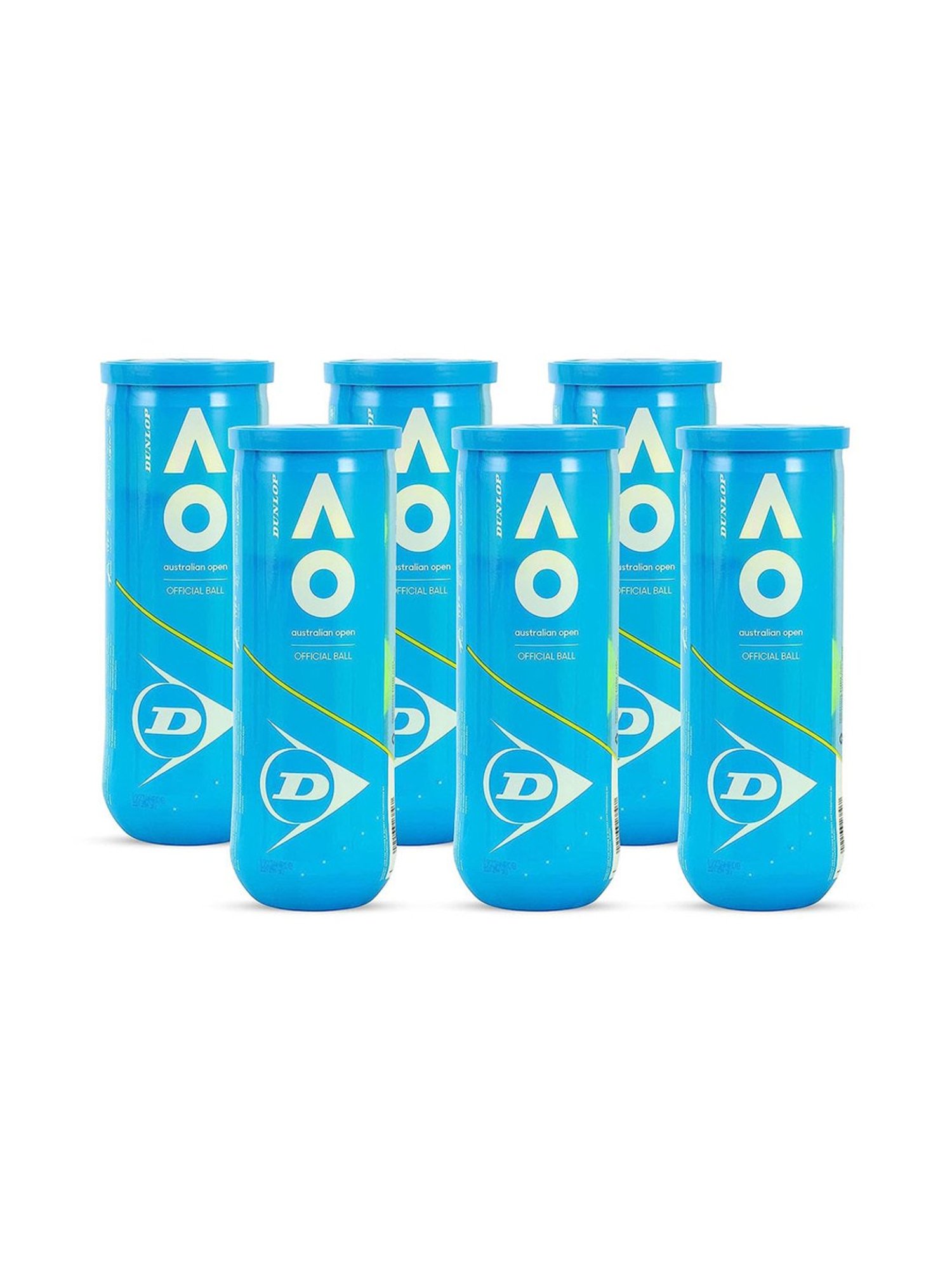 Dunlop AO 3 Cans Tennis Ball (Blue) Size - 6.86 cm