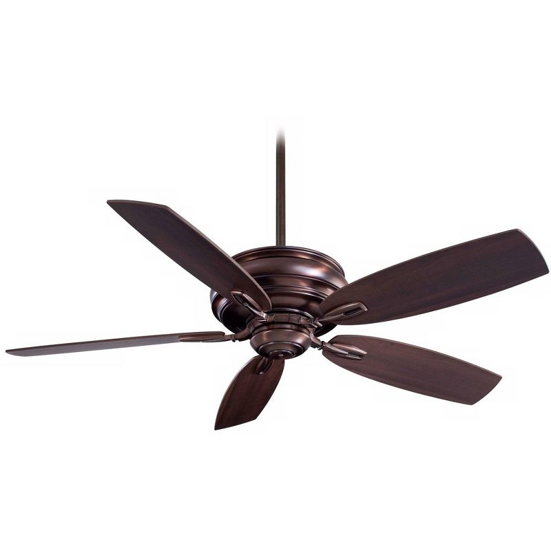 54" Minka Aire Timeless Dark Brushed Bronze Pull Chain Ceiling Fan