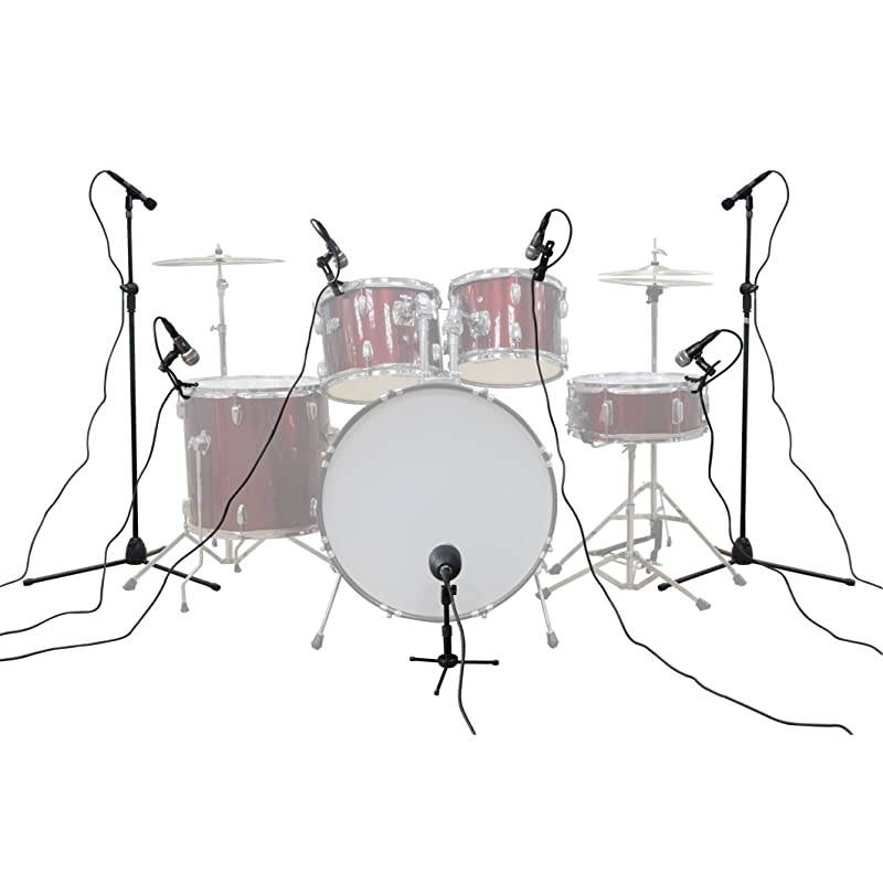 Microphone Kit for Drum and Other Musical Instruments A Whole Set Mic