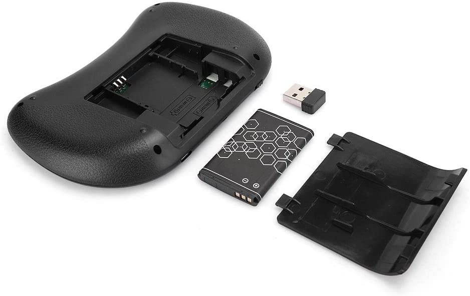 fosa1 Wireless Bluetooth Tricolor Backlight Keyboard, English Keyboard Ergonomic Design USB Keypad Hand-held Mini QWERTY 92-Key Keyboard Silent Keyboard Support Multimedia/PC Game Control Keys