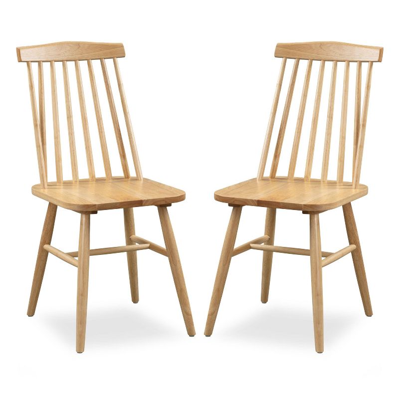 Set of 2 Set Claude Dining Chair Natural - Poly & Bark