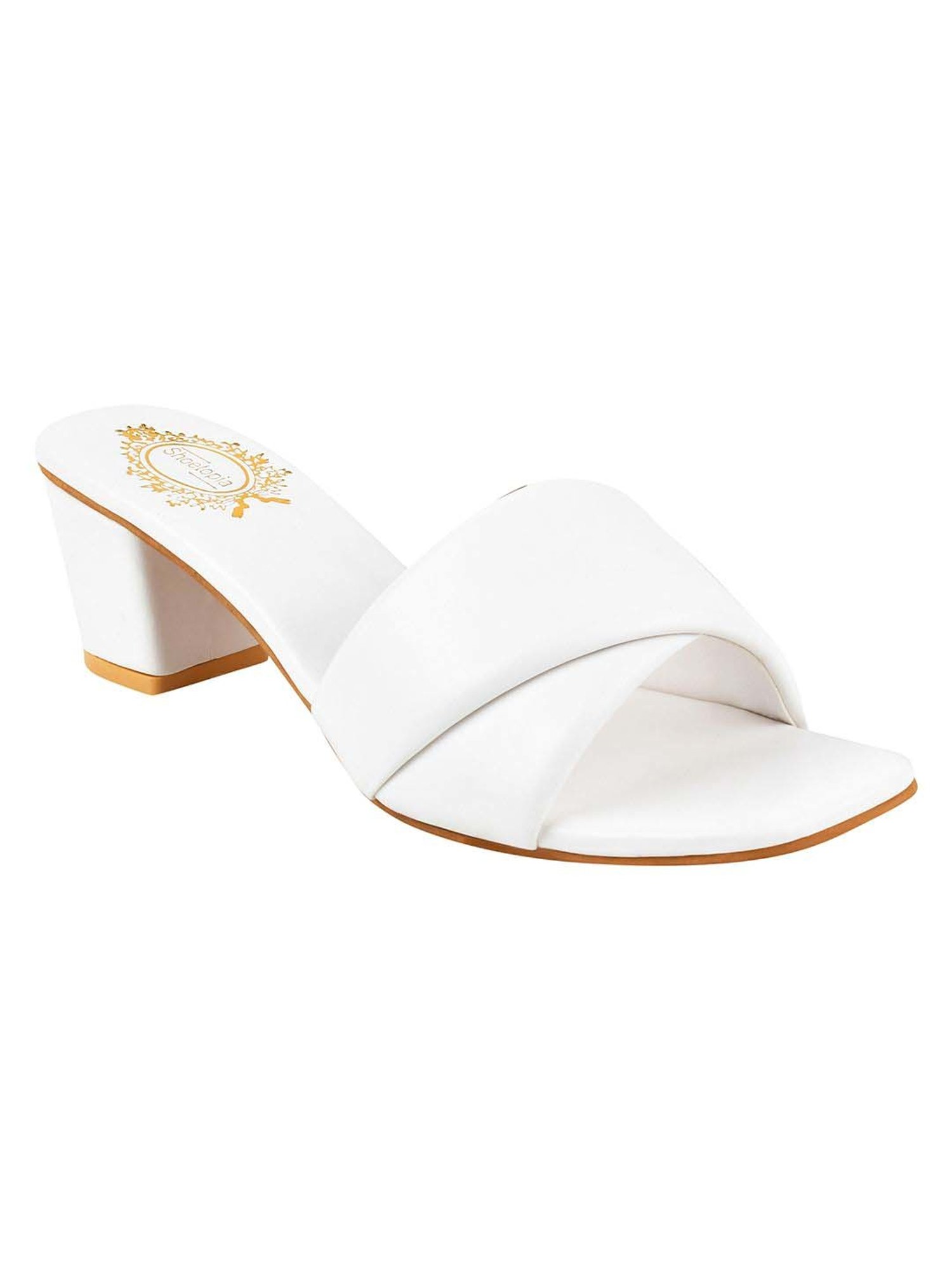 Shoetopia Kids White Casual Slides