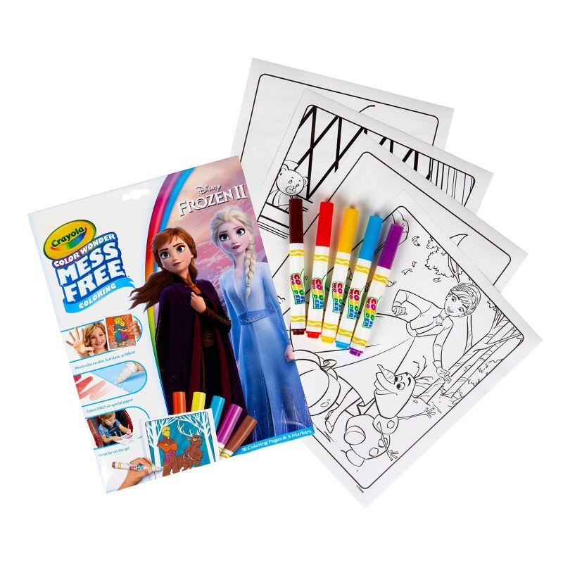 Crayola Color Wonder Frozen 2 Coloring Pages Set