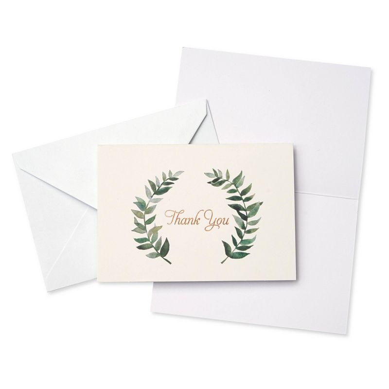 50ct 'Thank You' Cards with Wreath