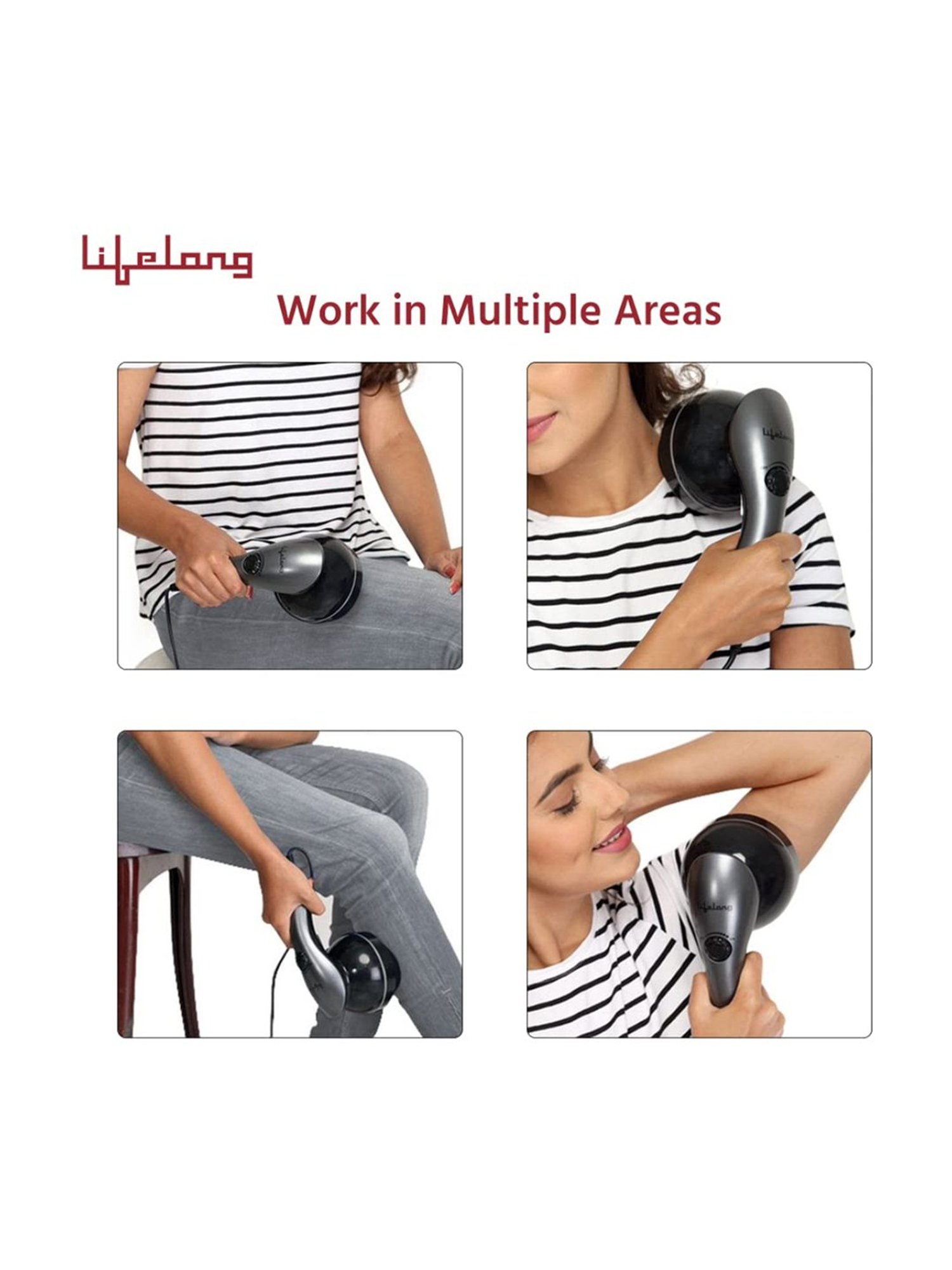 Lifelong LLM171 Electric Full Body Massager (Grey)