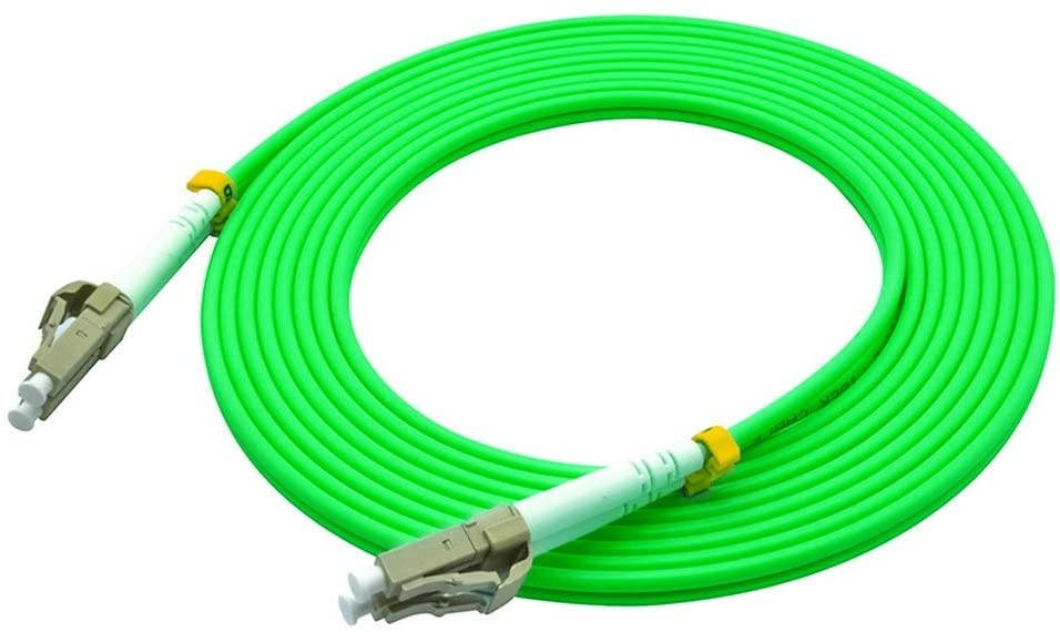 Jeirdus 30Meters 100ft LC to LC Duplex 40/100GB OM5 Fiber Optic Cable Jumper Optical Patch Cord 50/125 Multimode 30M LC-LC