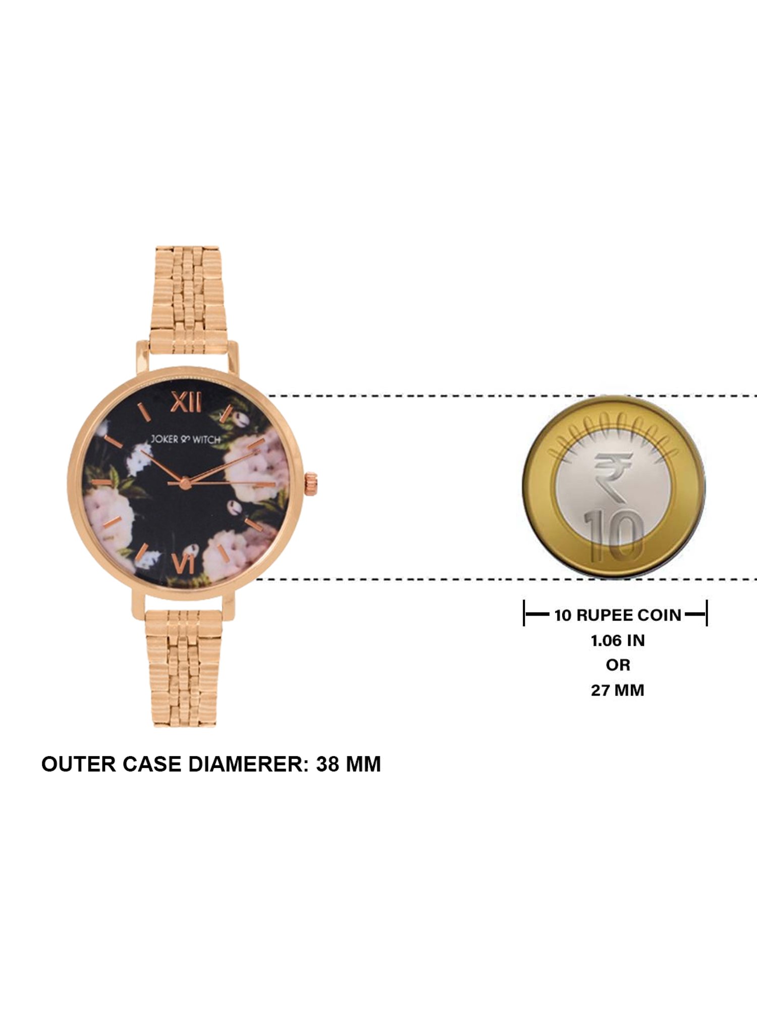 Joker & WItch JWLT208 Analog Watch for Women With Ring, Bracelet