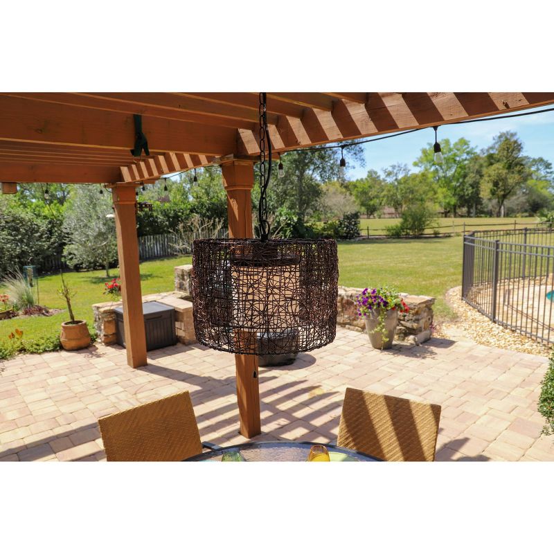 Outdoor Pendant Light Kenroy Bronze Metal