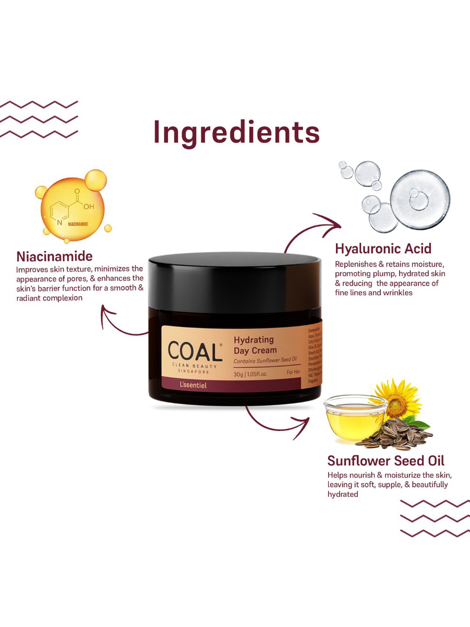 COAL Clean Beauty Hydrating Day Cream - 30 gm