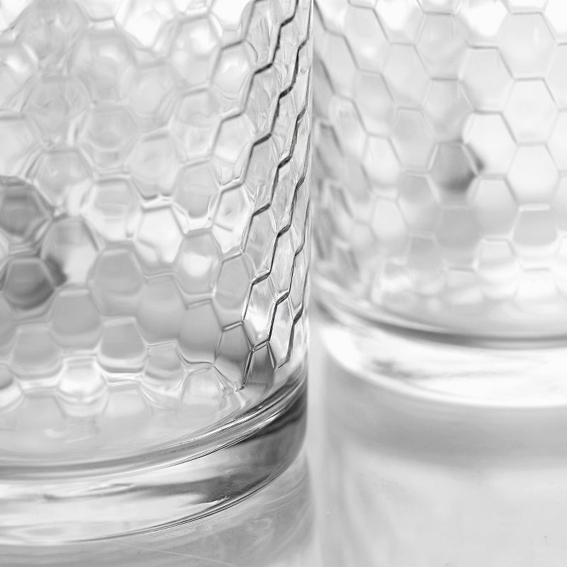 Pasabahce 16 Piece Horizon Double Old Fashioned and Tumbler Glass Set