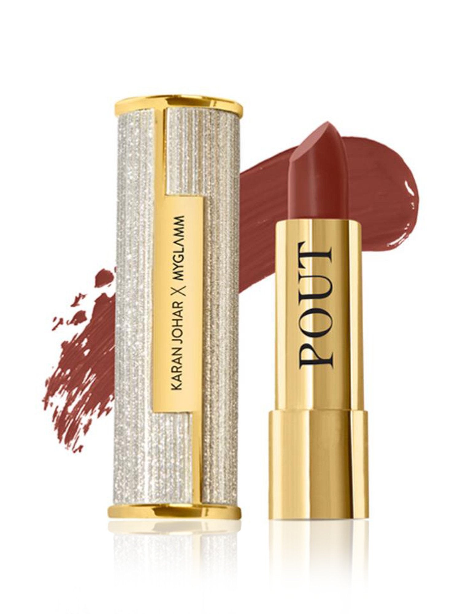 MyGlamm Pout by Karan Johar Luxe Plumping Lipstick No Pout Pout - 3.5 gm