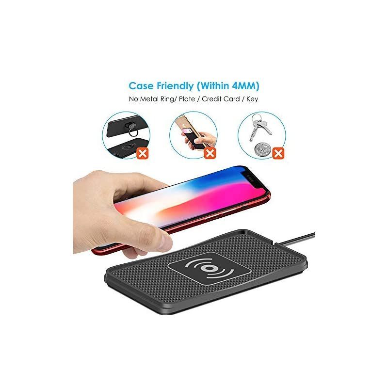 Charger car Charging pad qi 10W Quick Charger Thin car Charger Charging pad Phone Charger 75W5W Charging Station Dock glaxys9 Charger s8 s6s7 note8C3