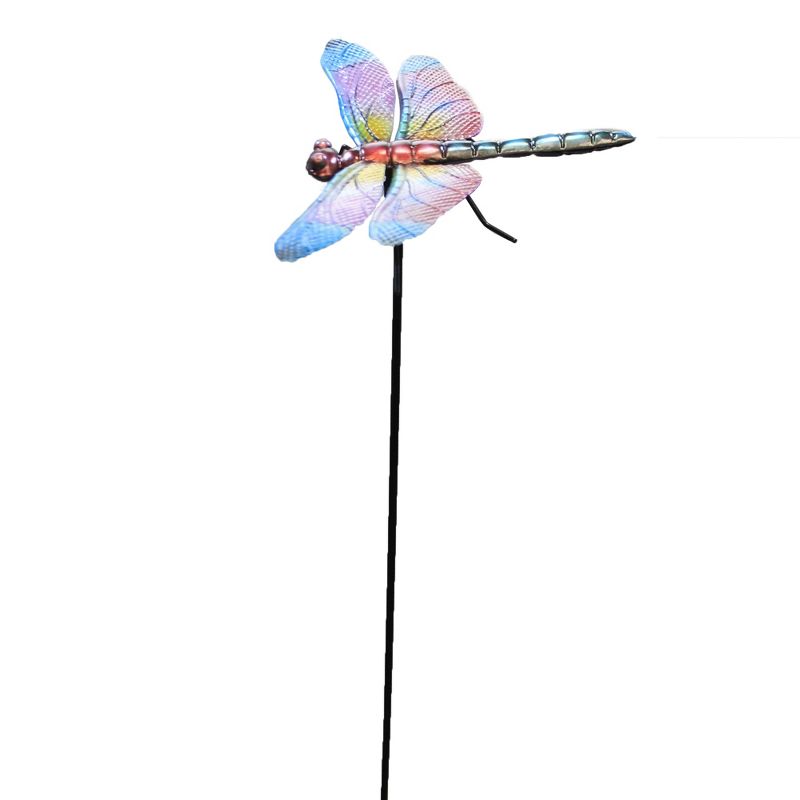 Home & Garden 30.5" Dragonfly Skimmer Stake Yard Decor Regal Art & Gift  -  Decorative Garden Stakes