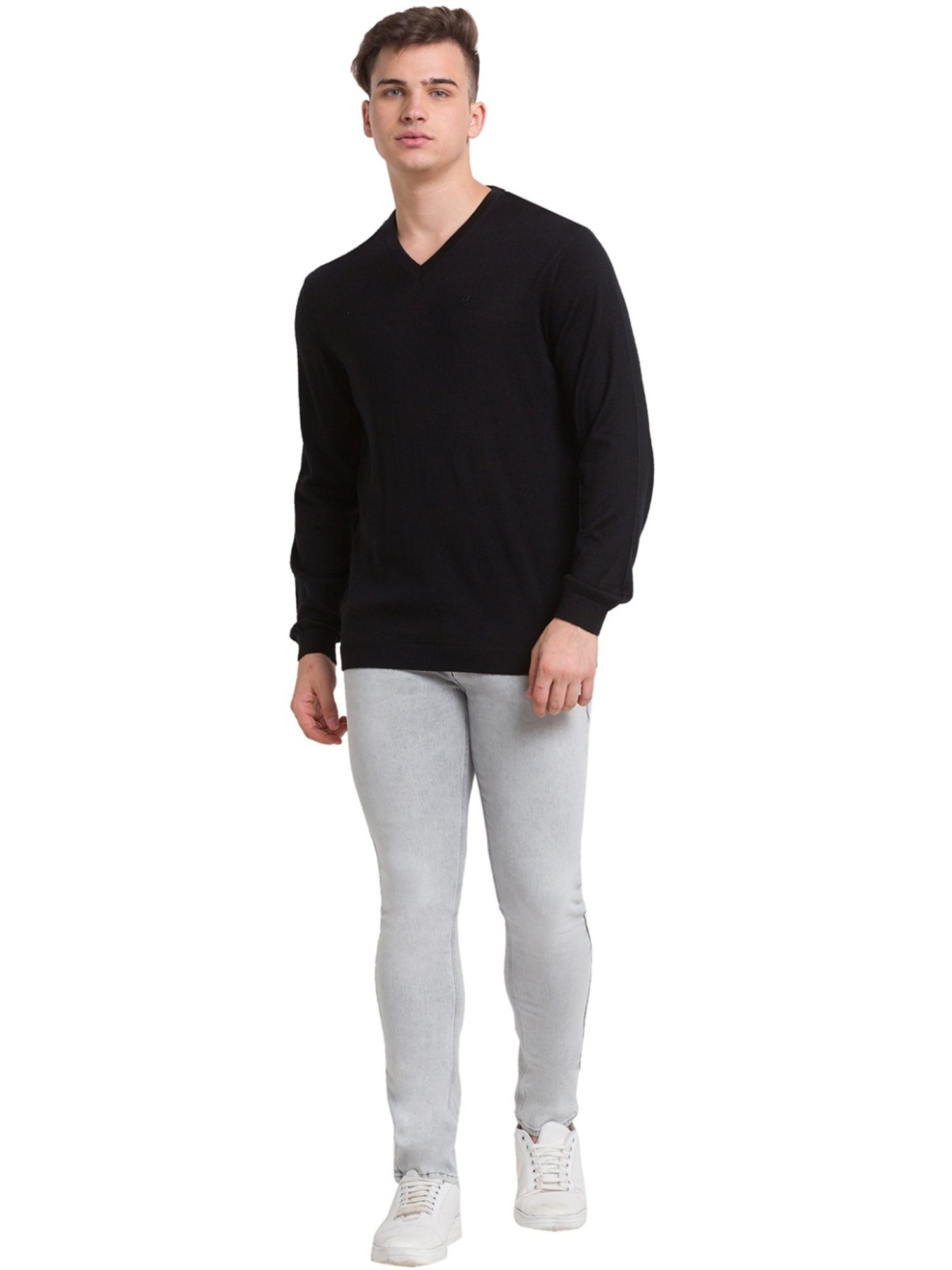 ColorPlus Black Tailored Fit Sweater