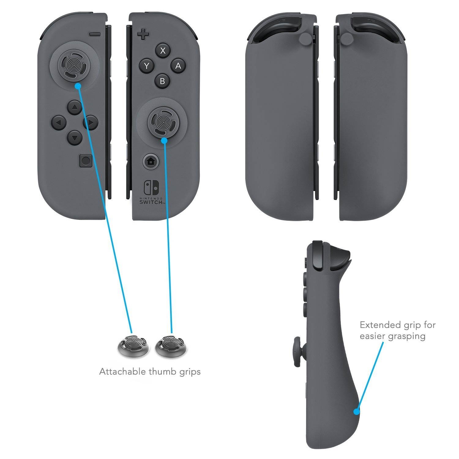 Nintendo Switch Starter Kit with Travel Case, Screen Protector, Joy Con Guards and Earbuds by PDP