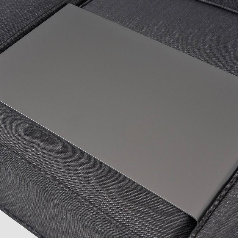 Cape Coral 3pc Metal Patio Sofa Set with Cushions - Gray/Dark Gray - Christopher Knight Home