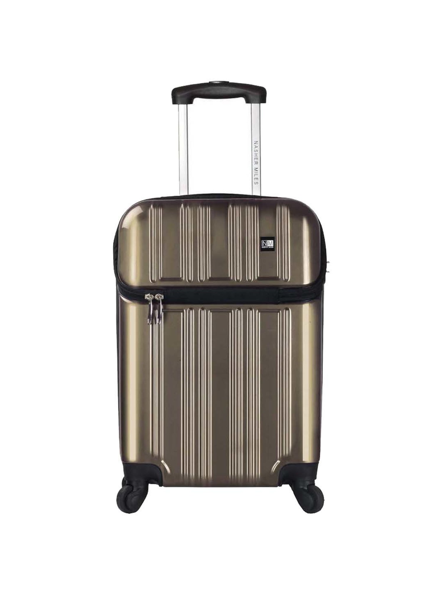 Nasher Miles New York ABS 56 Cms Bronze Hard Sided Suitcase & Trolley Bag
