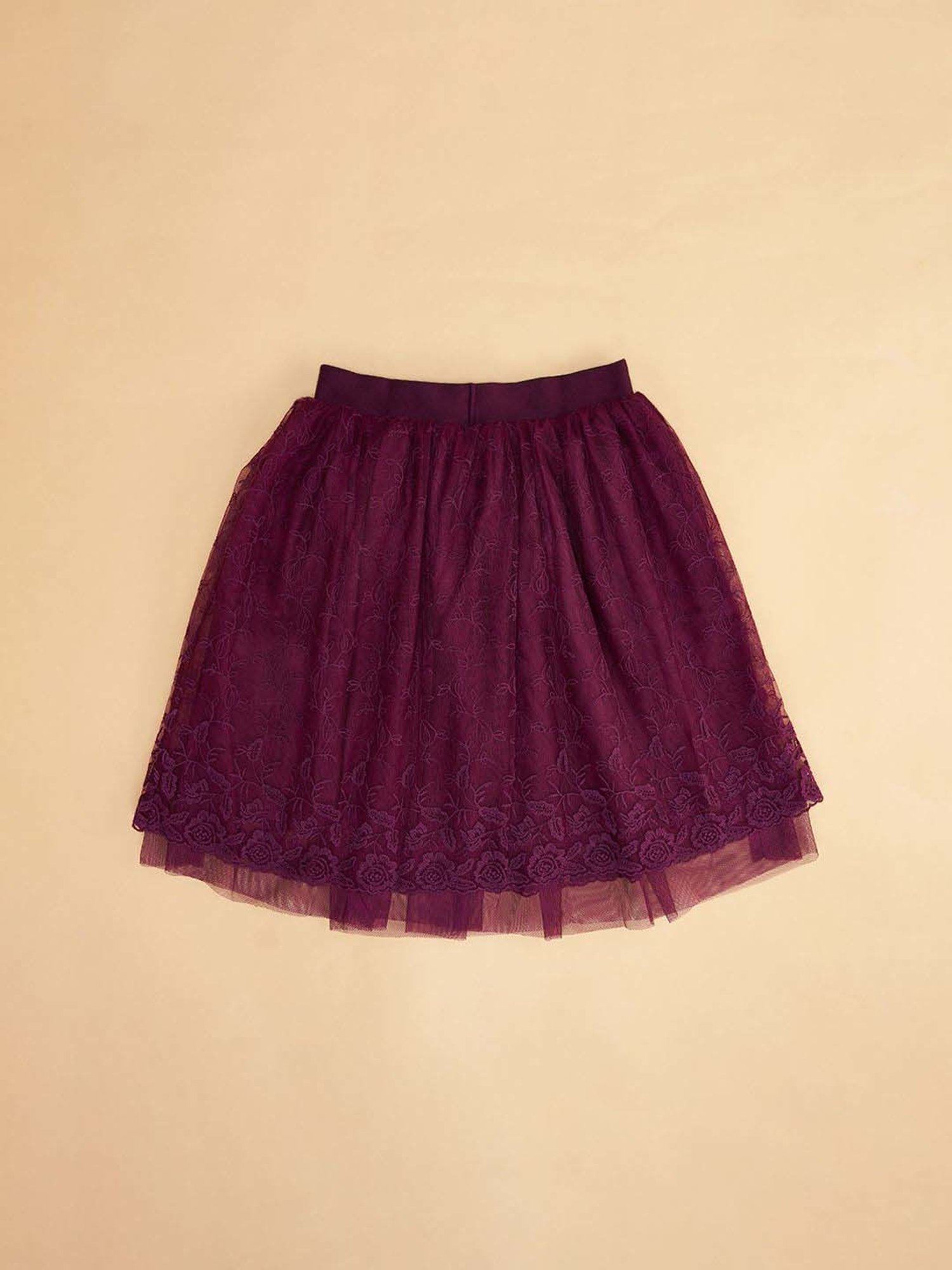 Angel & Rocket Kids Pink Floral Print Skirt