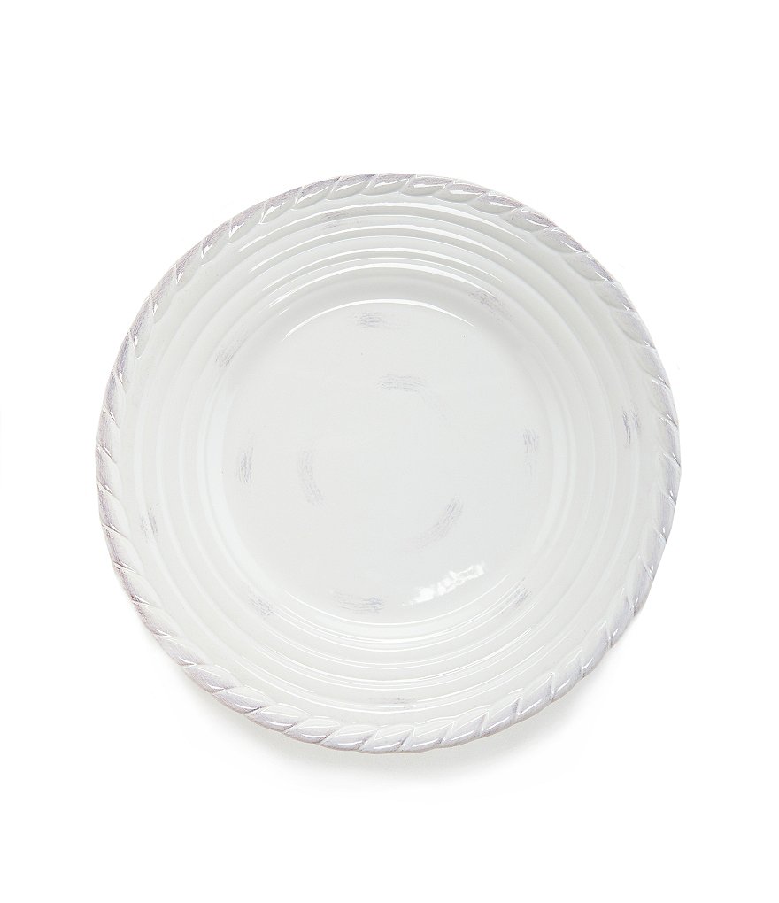 Artimino Tuscan Countryside Rope-Edged Stoneware Dinner Plate