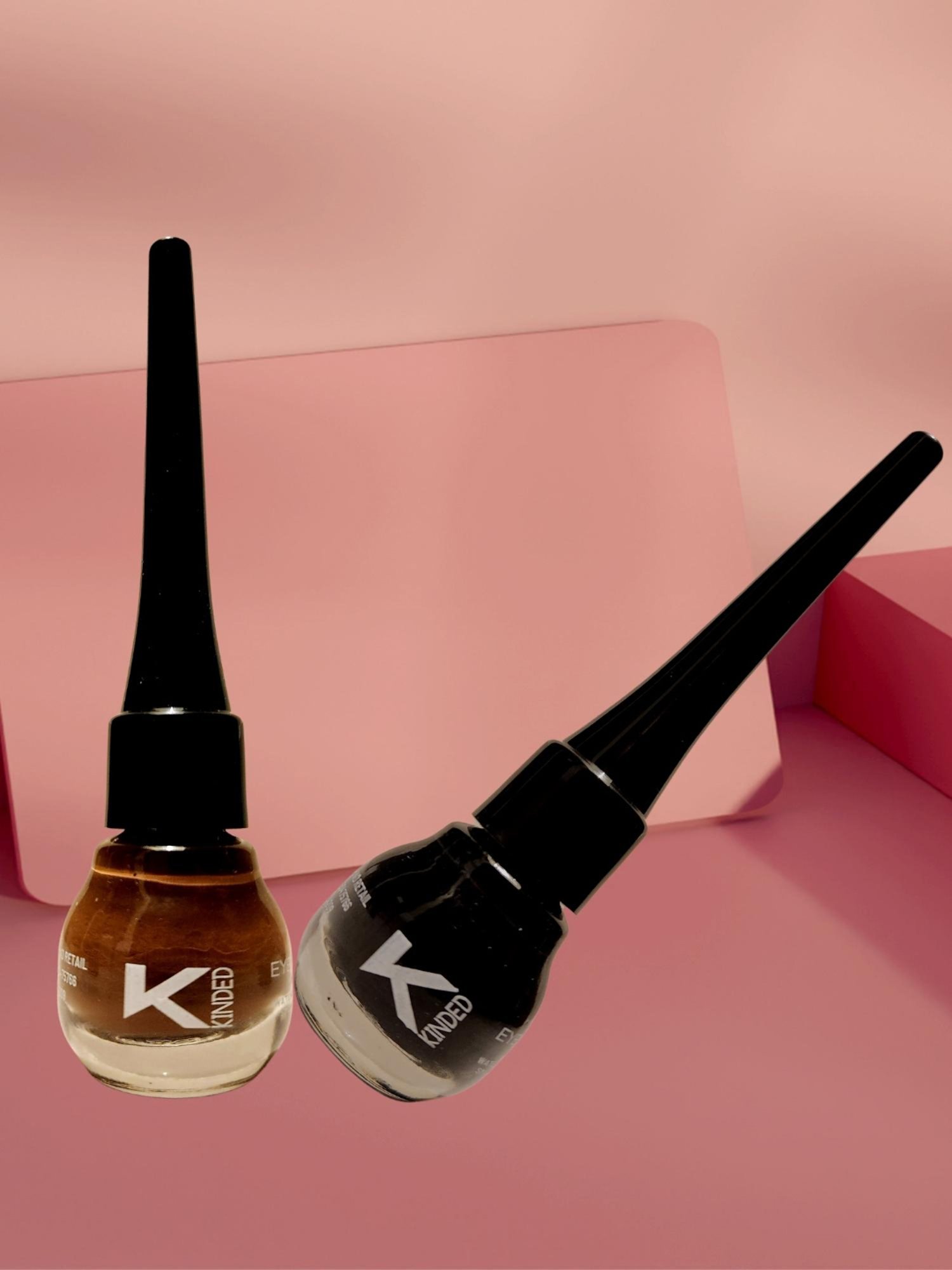 KINDED Liquid Eye Liner Midnight Black & Chocolate Brown Combo
